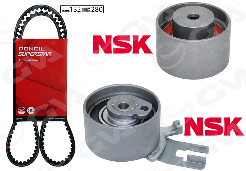 EKSANTRİK GERGİ KİTİ 132X280 VOLVO C30 C70 S60 S80 V70 XC60 XC70 XC90 2.4TDI 20V K015580XS