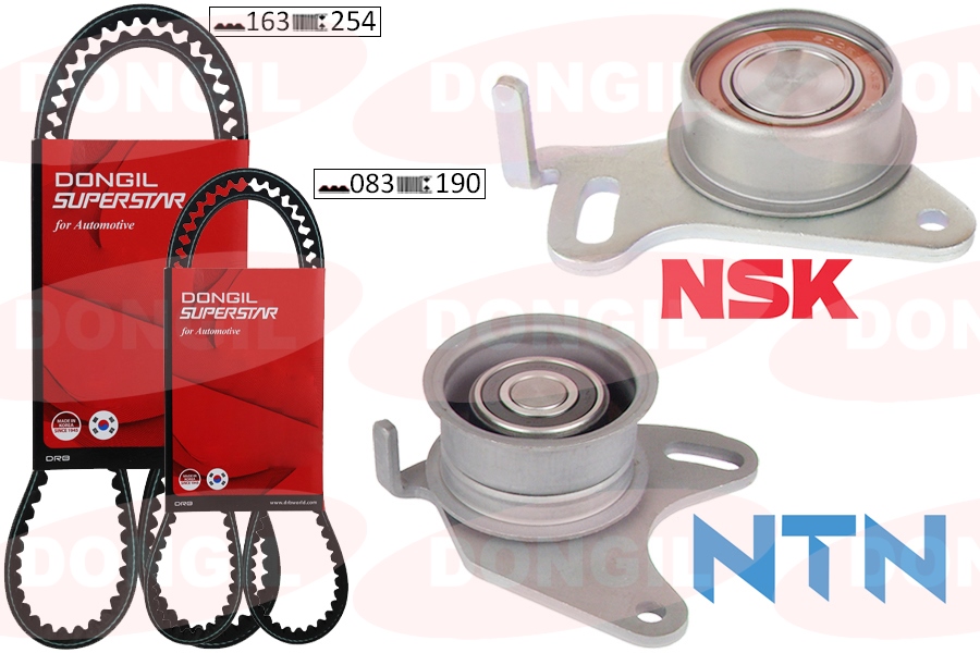EKSANTRİK GERGİ KİTİ 83X190 / 163X254 EM.H100 2.5D 93-97 D4BA-D4BX-D4BF -L200-L300 2.5D-TD 86-97 4D56 8V