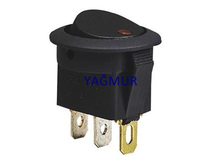 AÇ KAPA BUTON 12V TEKLİ LEDLİ