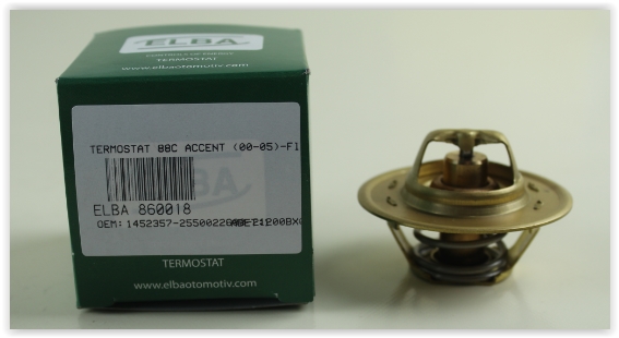 TERMOSTAT 88C ACCENT 00-05 -FIESTA 89-95 -GETZ 02-05 -MICRA 03-10 -NOTE 06 1.3-1.5-1.4