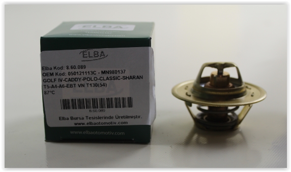 TERMOSTAT BORA-CADDY-GOLF-PASSAT-POLO-T5-SHARAN-OCTAVIA-FABIA-TOLEDO-IBIZA-CORDOBA-A3-A4-A6-TT 87C