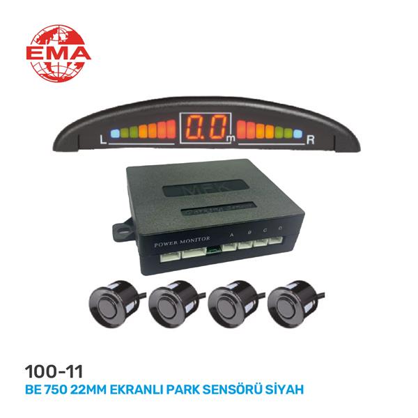 PARK SENSÖRÜ SİYAH BE-750 22MM EKRANLI