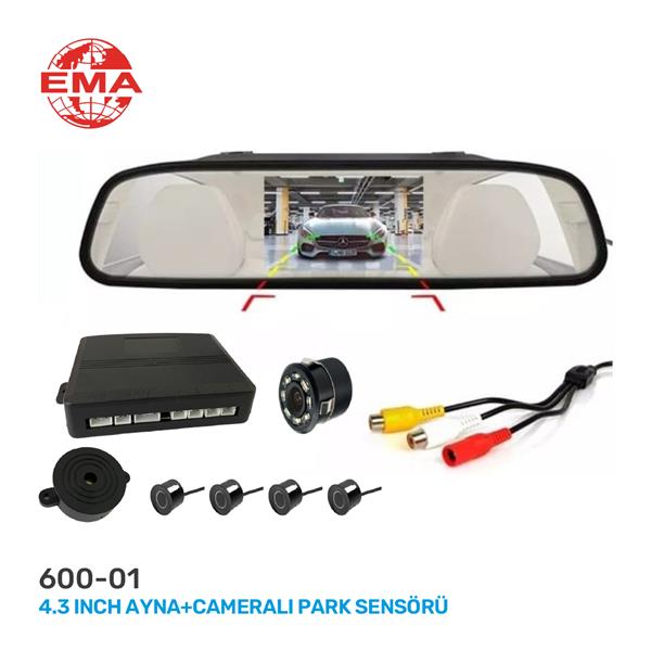 PARK SENSÖRÜ 4.3 INCH AYNA KAMERALI