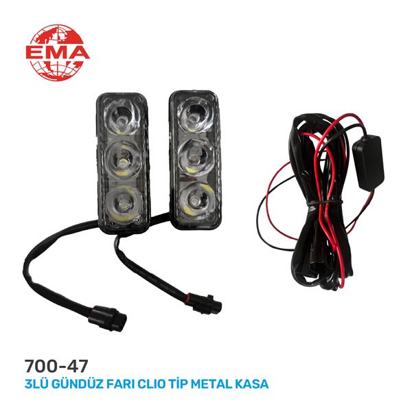 3LÜ GÜNDÜZ FARI CLIO TİP METAL KASA
