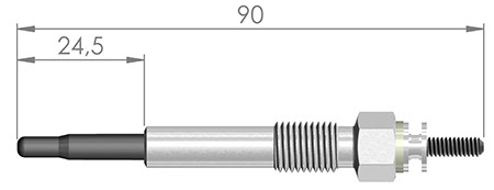 ECO KIZDIRMA BUJİSİ OPEL VECTRA A 1.7 TD 86-89 ISUZU TOOPER 2.2 D 4X4 9.5V