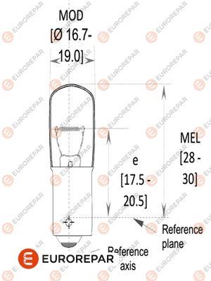 ERP 12V-R5W AMP AMPUL