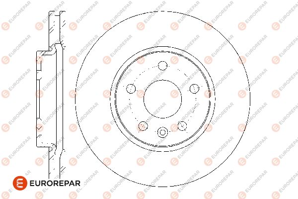 ÖN FREN AYNASI ASTRA J 10 CRUZE 09 AVEO 11 276X26X5DL 15 İNÇ HAVALI 95526655