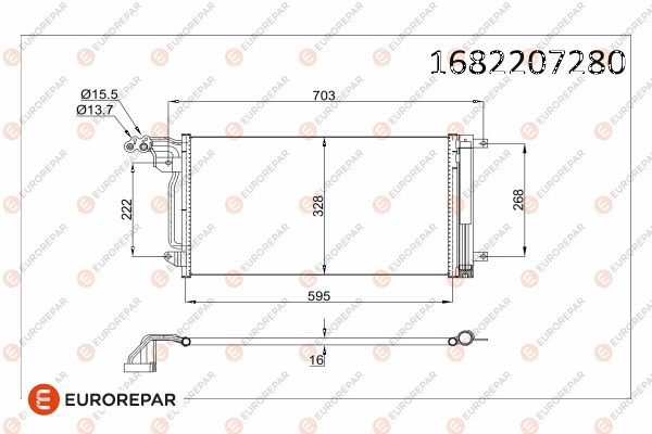 KLİMA KONDENSERİ VW POLO-AUDI A1-A1 SPORTBACK-SEAT IBIZA V-TOLEDO IV AL-AL
