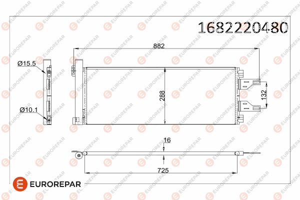 KLIMA RADYATORU KONDENSER BOXER III-JUMPER III 2.2HDI-3.0HDI DUCATO III KURUTUCU İLE