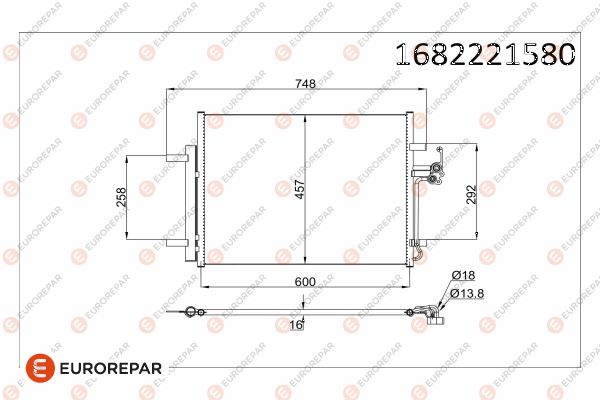 KLIMA RADYATORU MONDEO IV S MAX 07 / GALAXY 1.6 / 1.8 / 2.0 / 2.0TDCI 07 / LANDROVER FREELANDER 2.2T