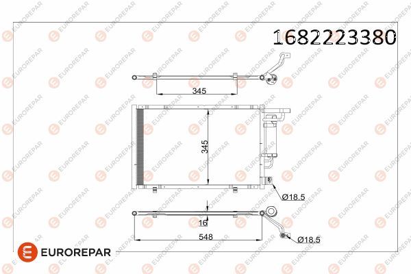 KLIMA RADYATORU KOMPLE B-MAX 12 1.4-1.6 TI TOURNEO COURIER C4A 14 1.5-1.6 TDCI FIESTA VI 08 14 1.25-1.4-1.6 TI