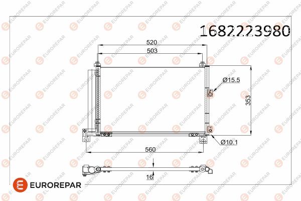 KLIMA RADYATORU KONDANSER RANGER 2.5TD 99 06 3.0TD 06 MAZDA B SERIE 2.2 2.5 99 06