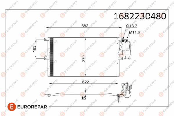 KLİMA RADYATÖRÜ KONDENSERİ VECTRA B 95-02