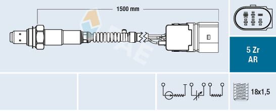 OKSİJEN SENSÖRÜ PASSAT-A4-A6-1.8T-2.0 00-05 GOLF IV 1.6 BFQ 1.8-2.0