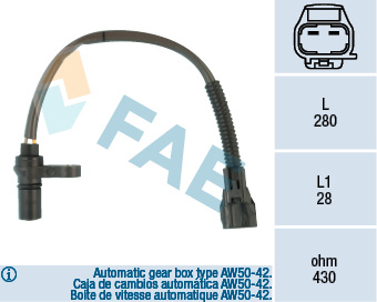 KRANK SENSORU VOLVO S40 I 644 1.8 95 08 V40 645 1.8 95 00 OTOMATIK SANZIMAN AW50-42