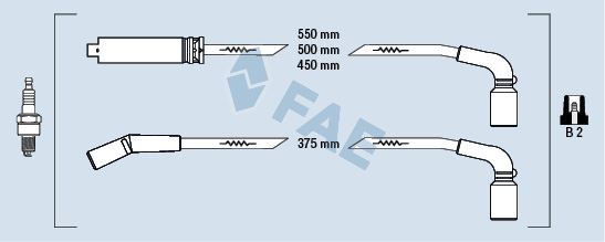 BUJİ KABLO SET CHEVROLET KALOS 1.4 02 LANOS 1.4-1.5 97 CHEVROLET AVEO 1.5-KALOS 1.5 05