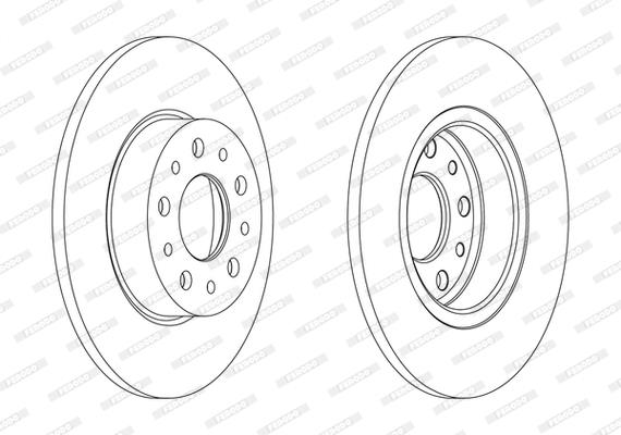 FREN DİSKİ ARKA FIAT 500 L 12 EGEA 15 1.0 1.3 MTJ 1.4 1.6 MTJ 15 251X41X5 DELİK