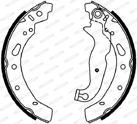 ARKA PABUÇ BALATA FIESTA VI 1.25-1.4-1.6TDCİ 08 MAZDA 2 1.3 1.4 1.5 1.6 MZR 08 200X32