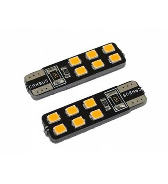 LED AMPÜL 12V.4 LEDLİ SMD B.DİPSİZ TURUNCU