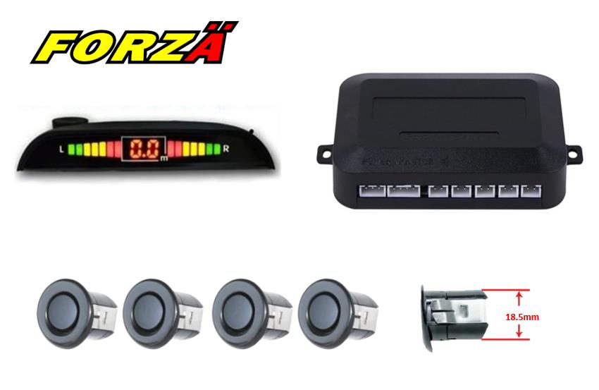 PARK SENSÖRÜ LEDLİ TÜRKÇE KONUŞAN SESLİ SİYAH 18MM