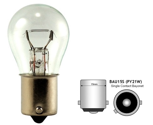 93 ÇAPRAZ S25 BAU15S 12V. 21W.
