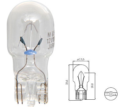 10W DİPSİZ B.KAFA T13 12V. 10W.