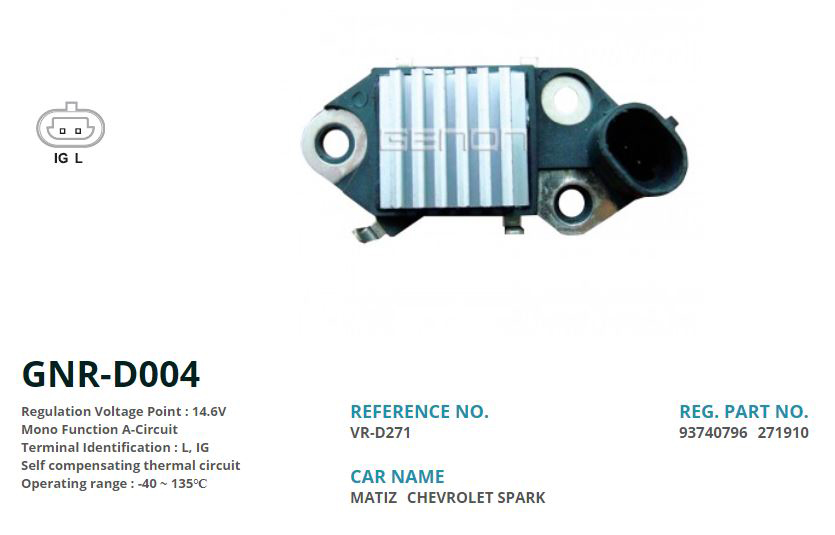 12V DAEWOO MATIZ 65 AMP 2 FIS L IG