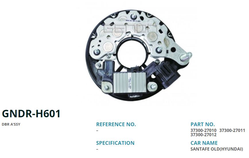 12V HYUNDAI ELENTRA-SANTA FE 2.0 CRDI RECTIFIER REGULATOR UWA-3690