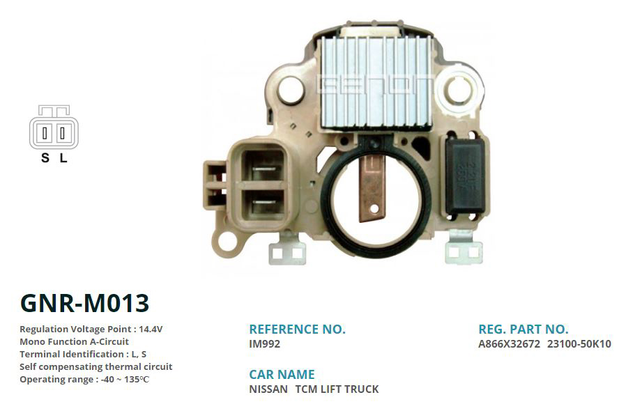 12V NISSAN H15-H20-H25 01.1992--TCM FG 20 FORKLIFT L S