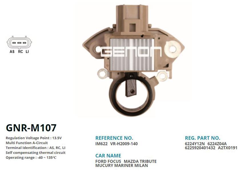 12V FORD FOCUS-MONDEO 2.0 TDCI-TRANSIT CONNECT AS RC LI