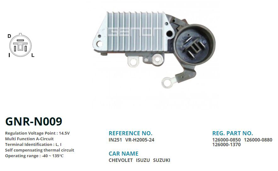 12V ISUZU-GM-CHEVROLET-SUZUKI 57.5MM LI