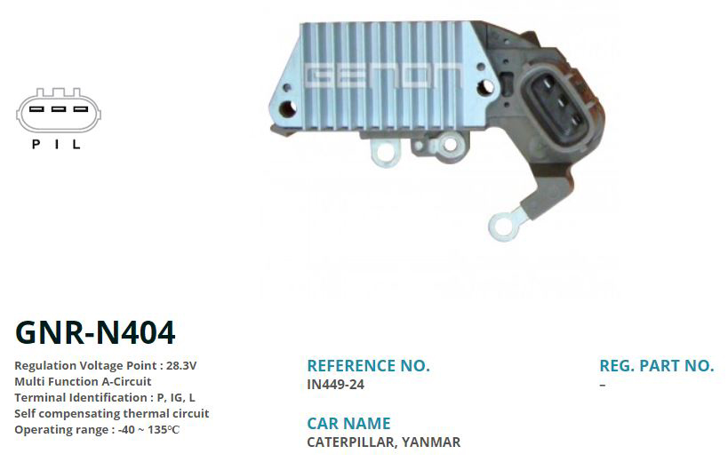 24V CATERPILLAR-YANMAR P IG L