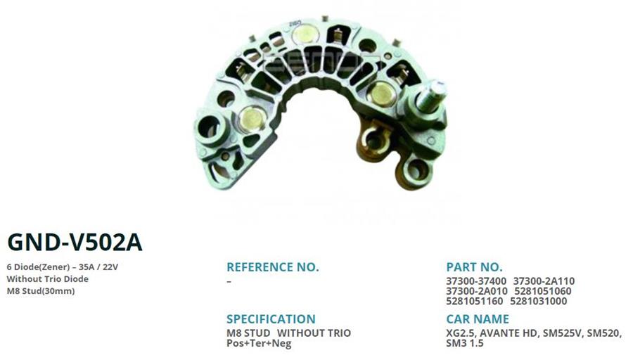 IKAZLI VALEO KOREA SERI ALTERNATOR ICIN HYUNDAI ACCENT-ERA-GETZ-KIA CERATO-RIO 1.5 CRDI 30MM 6 DIOT
