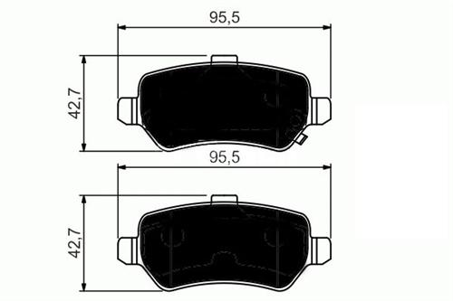 ARKA BALATA ASTRA H 05 MERIVA 03 ZAFIRA 00 COMBO 02 GDB1515 1605995 MUADİL