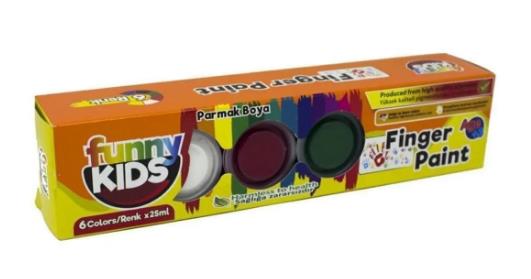 FUNNY KIDS PARMAK BOYASI 25 ML 6 RENK