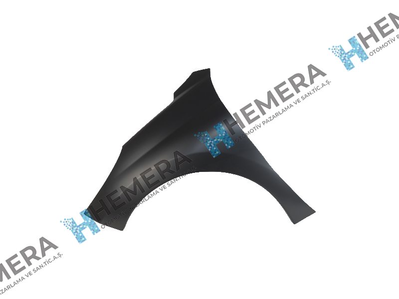 ÇAMURLUK ÖN SOL SAC SİNYAL DELİKSİZ PEUGEOT 207 2006-2012