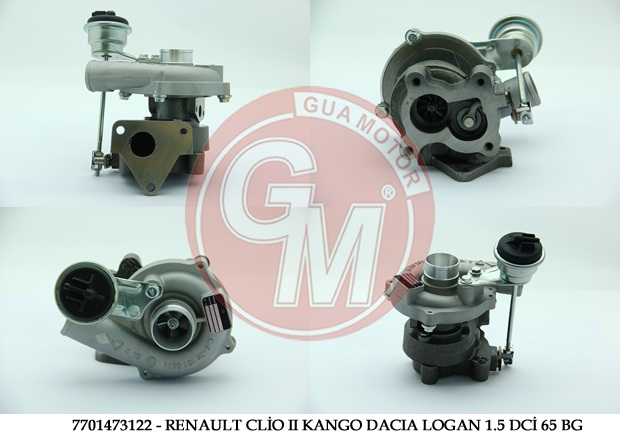 TURBO KOMPLE CLIO II 01 SYMBOL 02 KANGO 02 DACIA LOGAN 05 MICRA 03 1.5DCI K9K 65 BG