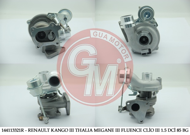 144113321R-TURBO KOMPLE KNG III 08 FLUENCE-CLIO III-MGN II-III-SCENIC II 1.5 DCİ 85 BG