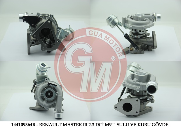 TURBO ŞARJ RENAULT TRAFIC II 90-115BG MASTER III 2.3 DCİ 110-125-145BG M9T OPEL VİVARO 2.0-2.5CDT I -144101946R
