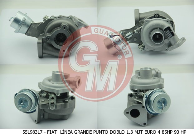 TURBO ŞARJ FIAT DOBLO LİNEA GRANDE PUNTO EVO 1.3 MJT OPEL CORSA EURO 4 85HP 90 HP