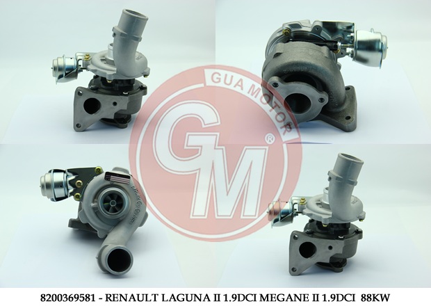 TURBO ŞARJ RENAULT LAGUNA II 1.9DCI MEGANE II 1.9DCI 110-115-120BG