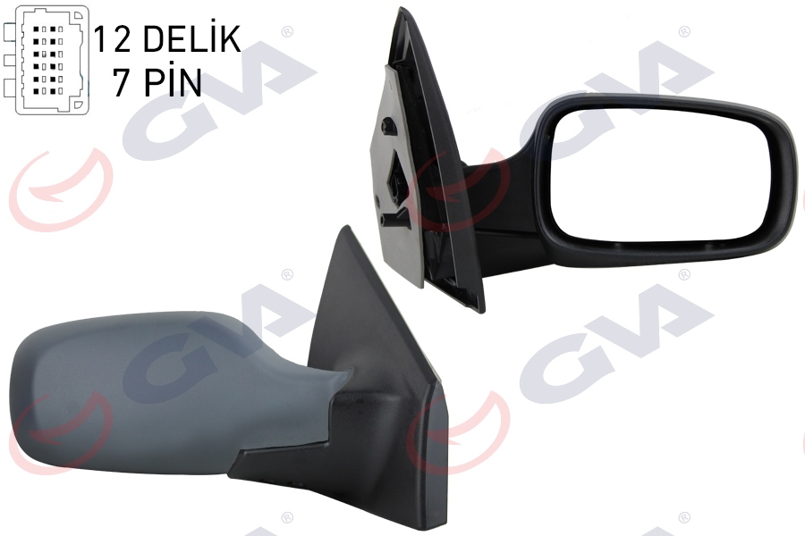 DIŞ DİKİZ AYNASI SAĞ CLIO 06 ELEKTRİKLİ ISITMALI ASTARLI SENSÖRLÜ KONVEKS 7 FİŞ VM-6136EHPSR