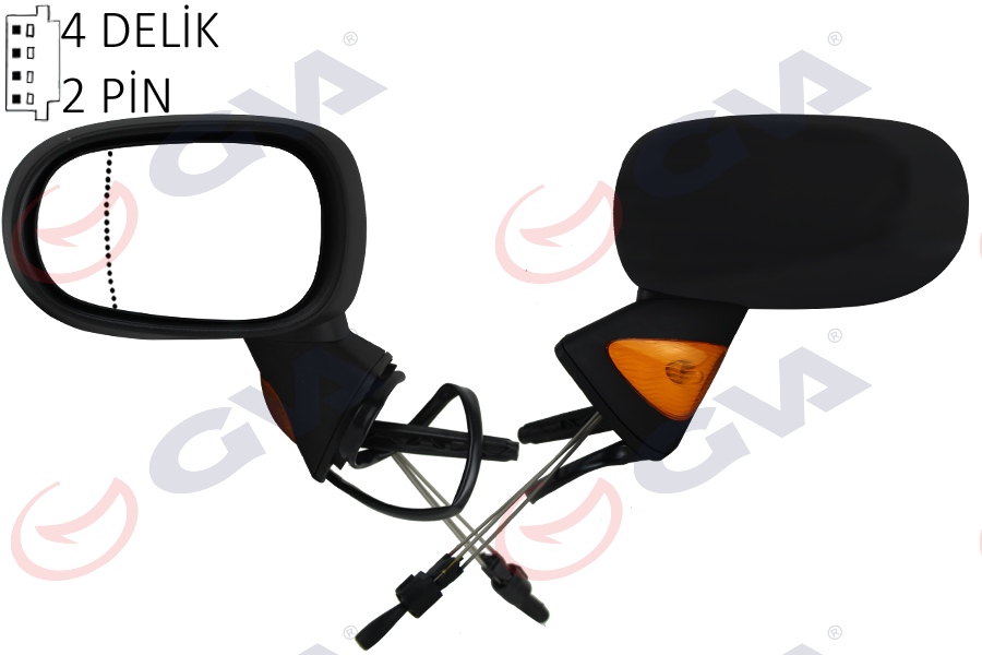 DIŞ DİKİZ AYNASI SOL MODUS 04 MEKANİK SİNYALLİ ASFERİK VM-120AL