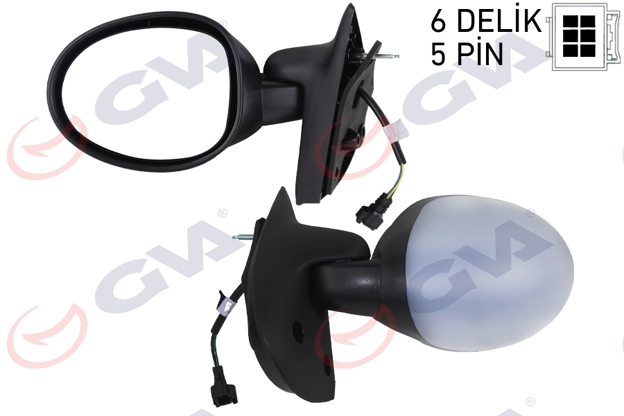 DIŞ DİKİZ AYNASI SOL TWİNGO I 92-07 ELEKTRİKLİ ISITMALI KONVEKS