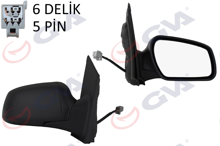 DIŞ DİKİZ AYNASI SAĞ FOCUS II 05 08 ELEKTRİKLİ ISITMALI KONVEKS 5 FİŞ VM-301EHR
