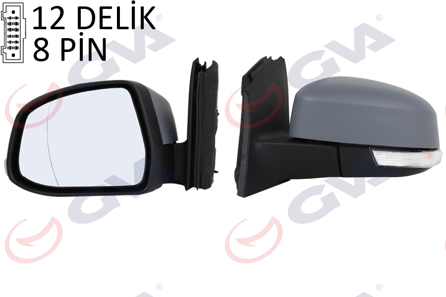 DIŞ DİKİZ AYNASI SOL FOCUS III 11 17 ELEKTRİKLİ ISITMALI SİNYALLİ KATLANIR SENSÖRLÜ Ç.AYDINLATMALI ASTARLI ASFERİK VM-6322-1NEBAL