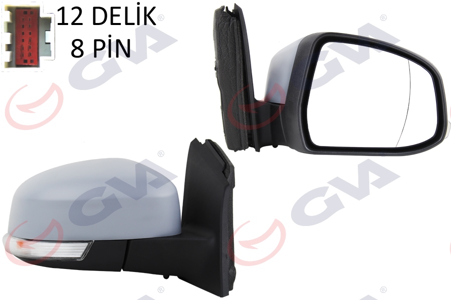 DIŞ DİKİZ AYNASI SAĞ FOCUS III 11 17 ELEKTRİKLİ ISITMALI SİNYALLİ SENSÖRLÜ ASTARLI ASFERİK VM-6322EHPSAR