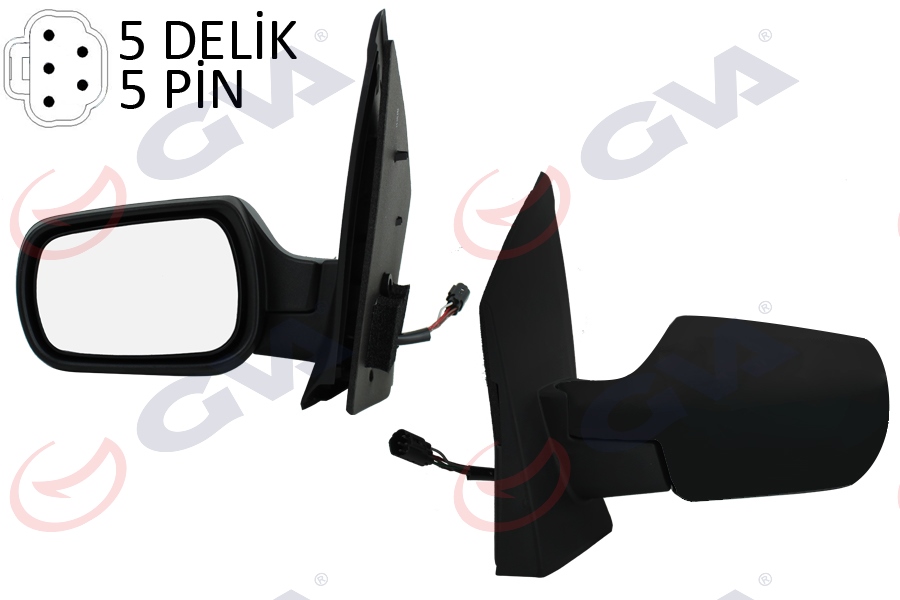 DIŞ DİKİZ AYNASI SOL FIESTA 02 ELEKTRİKLİ ISITMALI KONVEKS 5 FİŞ VM-312EHL