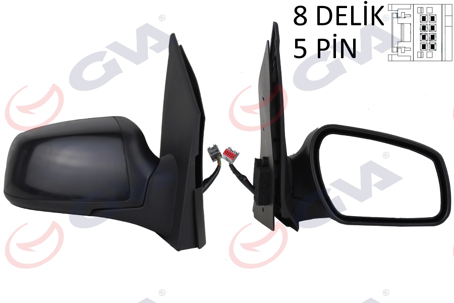 DIŞ DİKİZ AYNASI SAĞ FIESTA 05 ELEKTRİKLİ ISITMALI KONVEKS 5 FİŞ VM-6312EHR