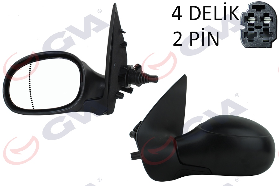 DIŞ DİKİZ AYNASI SOL 206 98 MEKANİK ISITMALI ASFERİK 2 FİŞ VM-206HAL